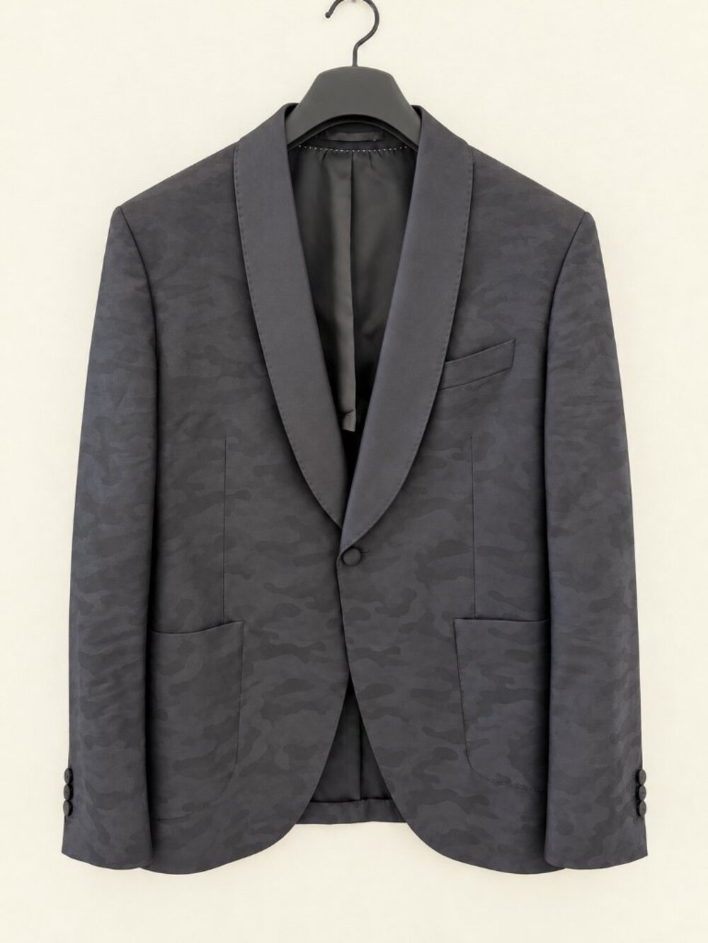 Relaxed Naples Paris Blazer – Tonal Camouflage – Fits Like a Fitted 40R